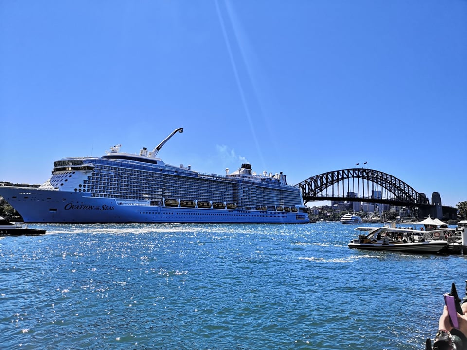 Ovation of the Seas in Sydney Harbor