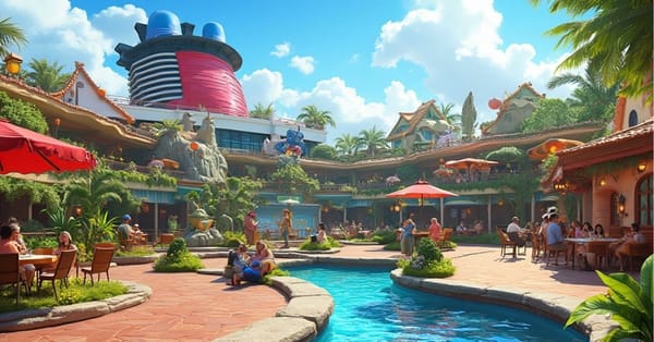 Disney Adventure features Imagination Garden hub